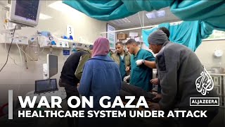 War on Gaza Khan Younis healthcare facilities under attack [upl. by Fidel]