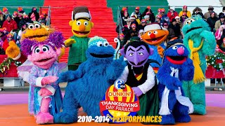 Sesame Place 6ABC Thanksgiving Day Parade 20102014 Performances [upl. by Etnaled]