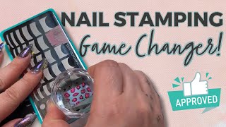 NEW Groundbreaking Nail Stamping Technique  1Minute Maniology [upl. by Xenia]