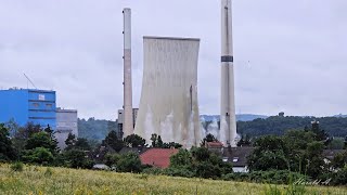 Sprengung des Kraftwerks Ensdorf [upl. by Etnasa]