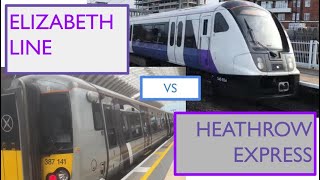 Elizabeth Line vs Heathrow Express [upl. by Wilmette]