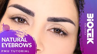 NATURAL EYEBROWS PERMANENT MAKE UP  How to do it right [upl. by Koralle]