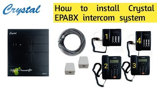 Crystal EPABX intercom installation  intercom connection in hindi  krivitech [upl. by Willin772]