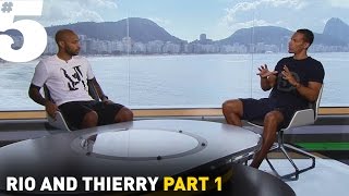 Thierry Henry Weah Ronaldo and Van Basten were my idols  Rio amp Thierry Part 1 [upl. by Darej]