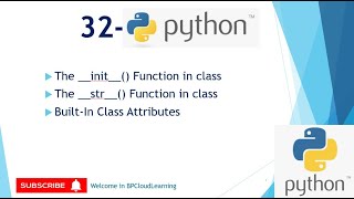 32 The init  str methons in class in Python in Hindi [upl. by Ireva]