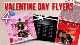 Valentine Day Flyers Detailed Canva DIY Tutorial Motion Flyer Included Filled with Tips [upl. by Franciscka]