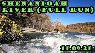 110921 White Water KayakingShenandoah River Full RunBull Falls and White Horse [upl. by Noyart655]