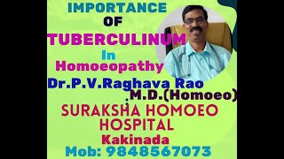 IMPORTANCE OF TUBERCULINUM IN HOMOEOPATHIC PRACTICE [upl. by Nowtna]