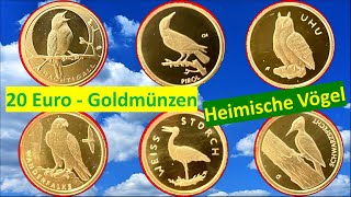 20 Euro Gold Münzen Deutschland  Heimische Vögel [upl. by Baird]