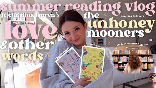 READING VLOG 💖☁️ i read christina lauren’s the unhoneymooners amp love amp other words spoiler free [upl. by Cirdek]