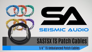 Seismic Audio SASTSX 14quot TS Patch Cables Official [upl. by Lenroc759]