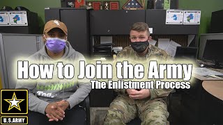 How To Join The Army  The Enlistment Process Recruiter ASVAB MEPS DEPS [upl. by Hbahsur]