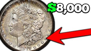 SUPER RARE 1879 Silver Morgan Dollar Coins Worth A LOT of Money [upl. by Brogle]