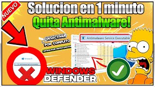 ✅ 𝐀𝐂𝐓𝐔𝐀𝐋𝐈𝐙𝐀𝐃𝐎  Cómo QUITAR el Antimalware Service Executable【 2024】 Liberar RAM [upl. by Eineeuq]