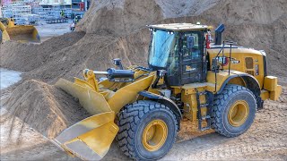 Cat 972M Wheel Loader Loading Trucks [upl. by Nisse]