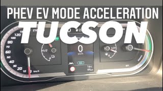 2023 Tucson PHEV full EV acceleration [upl. by Ybsorc887]