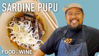 This Chefs Sardine Pupu Will Change Your Mind About Tinned Fish  Food amp Wine [upl. by Arahas]