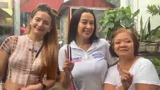 Mocha Uson dumaan sa dalawang baranggay ng District 3 Manila [upl. by Yedrahs]