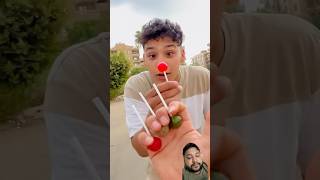 Lollipop 🍭 eating challenge game experiment funny satisfying strawberry lollipop shorts [upl. by Gilberto]