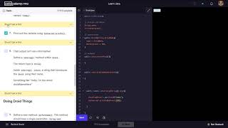 Learn Java  35 OOP Java Droid Project  Codecademy Walkthrough [upl. by Australia]