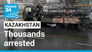 Thousands arrested after Kazakhstan unrest • FRANCE 24 English [upl. by Aivila]