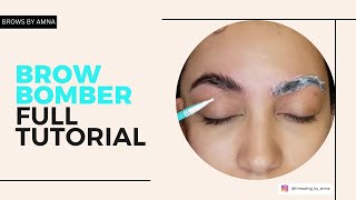 How to do brow lamination using Inlei Brow Bomber  BROWSBYAMNA [upl. by Oedama]