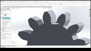 Konstruktion eines Zahnrads mit Evolventenflanke mit Solidworks Teil 2 [upl. by Assile]