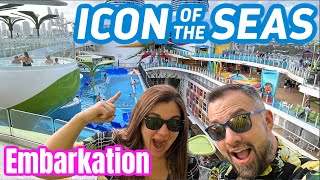 Icon of the Seas Embarkation Day  Ship Tour  Worlds Largest Cruise Ship [upl. by Dlnaod967]