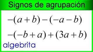 Simplificar expresiones algebraicas con signos de agrupación  paréntesis corchetes y llaves 13 [upl. by Buchbinder]