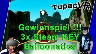 3x SteamVR Steam Key für Balloonatics Gewinnspiel Verlosung [upl. by Noirret]