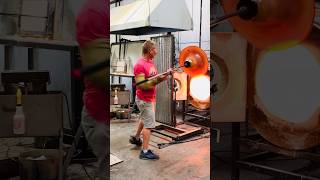 Glassblowing instant gratification shape glassblowing glasssculpture glassblower glassart [upl. by Kohn]