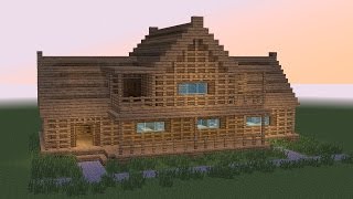 MINECRAFT How to build wooden tavern 2 [upl. by Hollie]