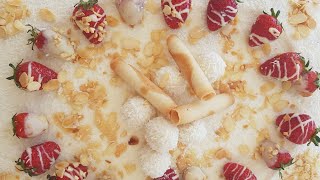 كيك بدون فرن رافاالو  Raffaello Cake NO BAKE [upl. by Arreyt646]