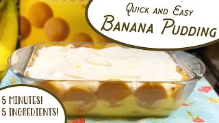 Quick amp Easy Banana Pudding  No bake pudding vanilla wafers bananas amp CoolWhip southernrecipes [upl. by Neoma226]