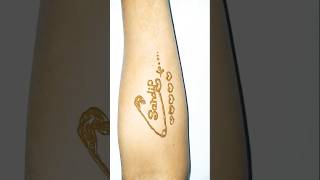 name letter mehandi design short vairal sandip youtubeshorts shortsviral mehndi tattoo [upl. by Rett]