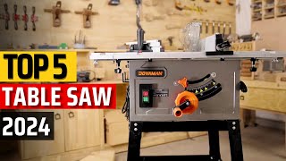 Top 5 Best Table Saws 2024 ✅ CuttingEdge Carpentry✅ [upl. by Ardnael]