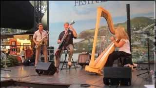 Lori Andrews jazz harpist quotTake 5quot Festival of Arts TRIO HBS [upl. by Leile]