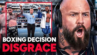 True Geordie reacts to Andy Ruiz vs Big Baby Miller ROBBERY [upl. by Tekcirc146]