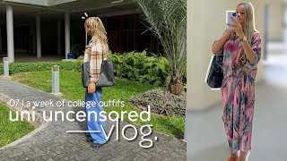 ep41 what I wear to school in a week  nigerian university uni uncensored  07 [upl. by Hayilaa209]