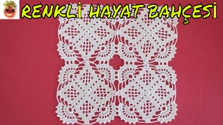 Dantel Kare Motif  Masa Örtüsü Modeli  Anlatımlı Yapılışı  Örgü Dantel Oya El İşi [upl. by Icyak841]