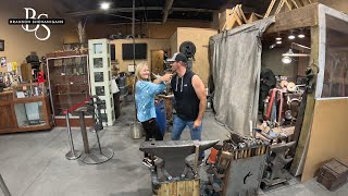 Forging a Knife at the Silver Anvil in Branson [upl. by Labana]