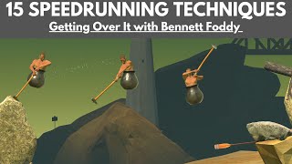 15 SPEEDRUNNING Techniques  Getting Over It with Bennett Foddy  GuideShowcase [upl. by Nylia]