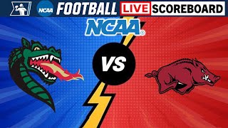 Arkansas Razorbacks vs UAB Blazers  NCAA Football Live Scoreboard [upl. by Akcirderf707]