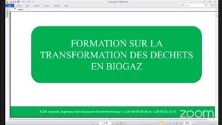 Formation gratuite sur la transformation des déchets en biogaz Méthanisation [upl. by Navlys]