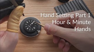 Watch hand installation detailed guide part 1 Hour and Minute hands movement with date [upl. by Walrath582]