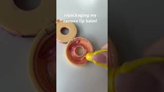 repackaging my Carmex lip balm makeup carmex [upl. by Savior867]