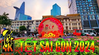 TẾT SÀI GÒN 2024  Saigon Countdown 2024 buýt sông 2 tầng công viên bờ sông Sài Gòn [upl. by Ainoz553]