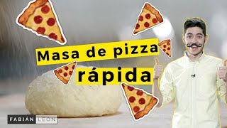 Cómo hacer masa de pizza casera  Fácil y rápida [upl. by Wylie]