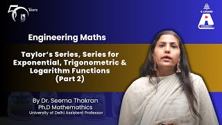 Taylor‘s Series Series for Exponential Trigonometric amp Logarithm FunctionsPart2 S Chand Academy [upl. by Nadruoj]