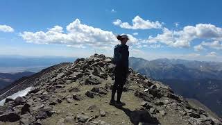 Hiking Mount Yale 72523 14200 mountain in Colorado  97 miles RT with 4370 of gain [upl. by Quent964]